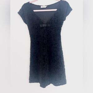 Blumarine Mini Dress B Logo V Neck Y2K Italy 90s spring summer 26 evenings look